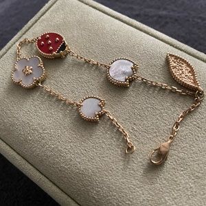 Lucky Spring LIKE Design 🐞 18k Solid YELLOW Gold Bracelet ‼️Re-offered
